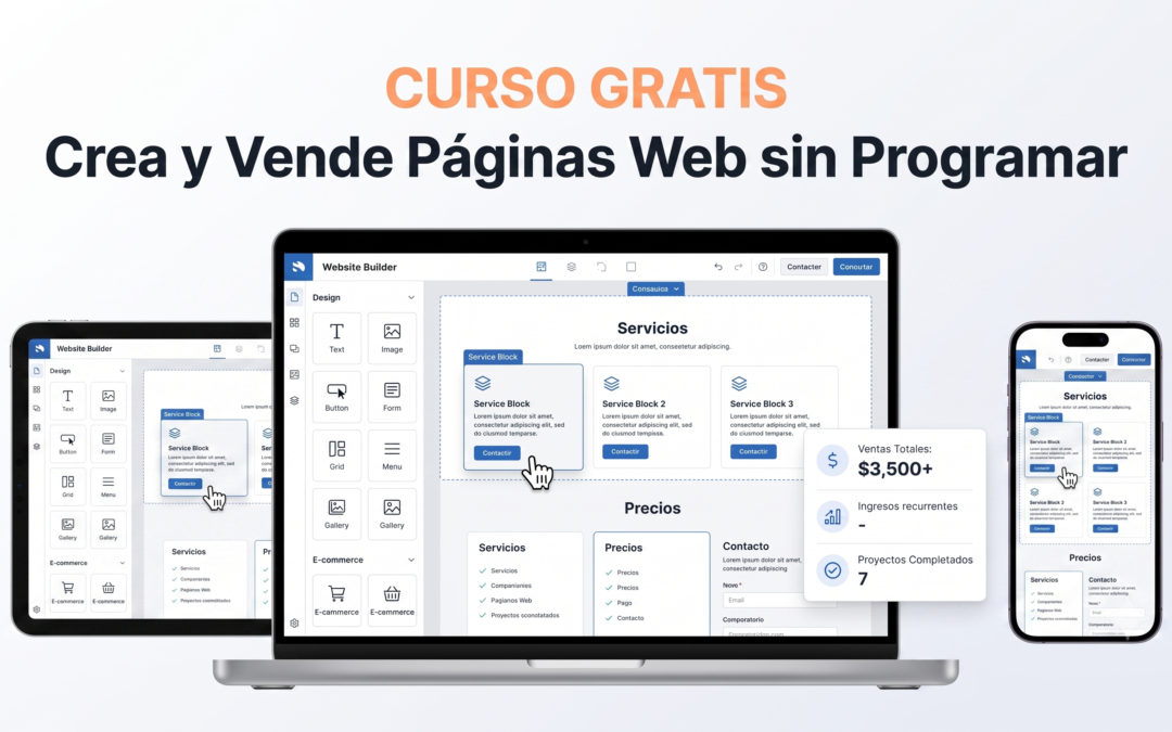 Curso GRATIS: Crea y Vende Páginas Web sin Programar